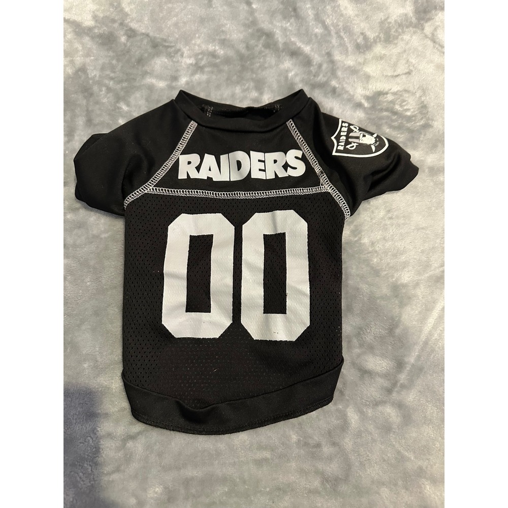 Hunter Pet Jersey Unisex SM Black Las Vegas Raiders NFL Mesh Shirt Dog Apparel